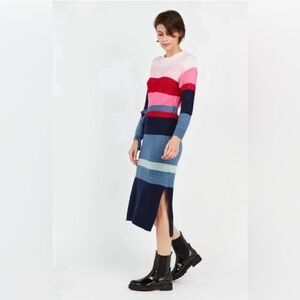 FRNCH Kaissy Striped Sweater Dress